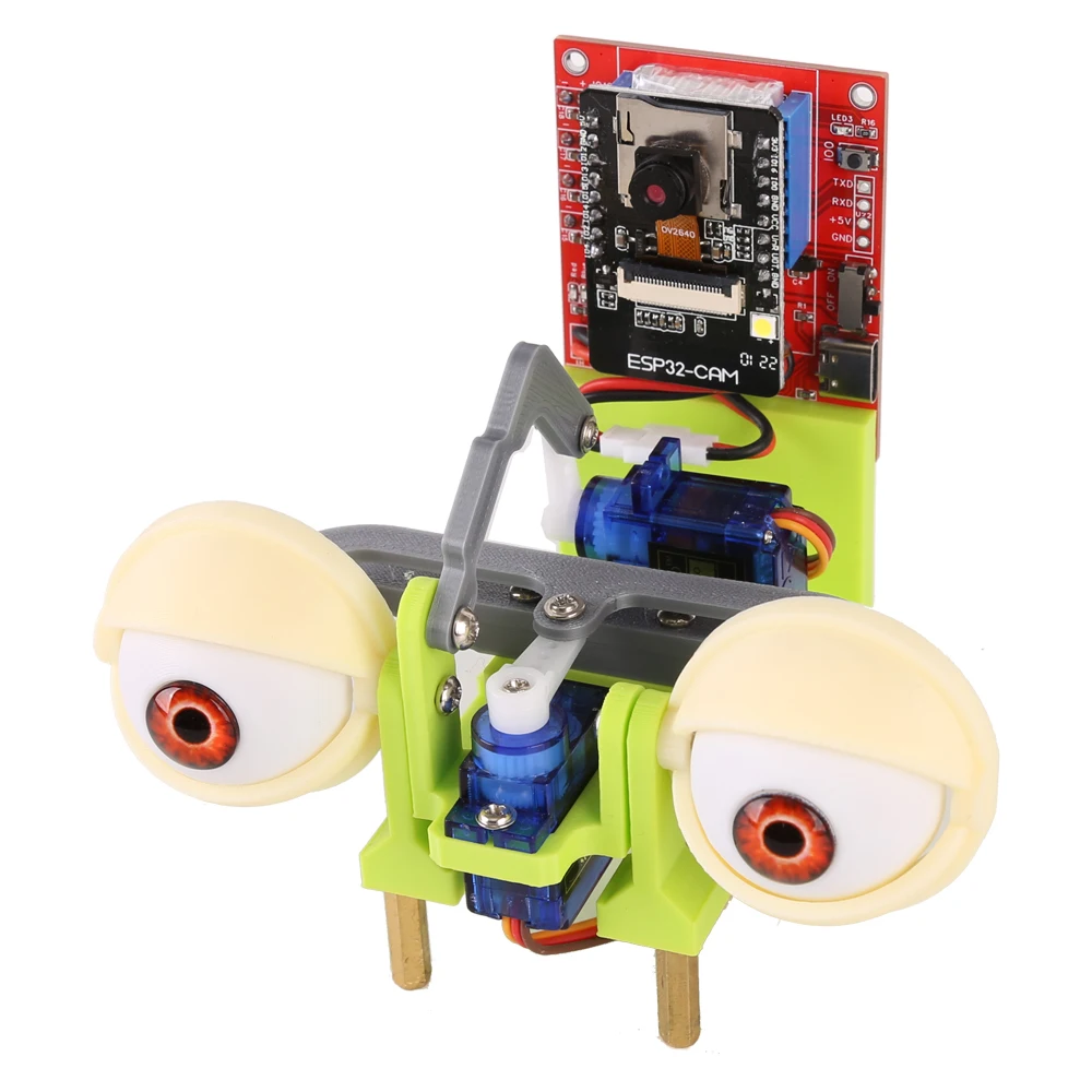 WatchEye ESP32 Camera Bionic Eyes Tracking of Faces Camera Face Tracking ESP32CAM Eye Diy Kit Open Source Robot Project WatchEye ESP32 Camera Bionic Eyes Tracking of Faces Camera Face Tracking ESP32CAM Eye Diy Kit Open Source Robot Project