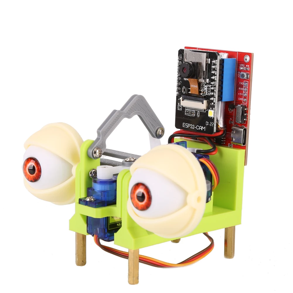 WatchEye ESP32 Camera Bionic Eyes Tracking of Faces Camera Face Tracking ESP32CAM Eye Diy Kit Open Source Robot Project WatchEye ESP32 Camera Bionic Eyes Tracking of Faces Camera Face Tracking ESP32CAM Eye Diy Kit Open Source Robot Project