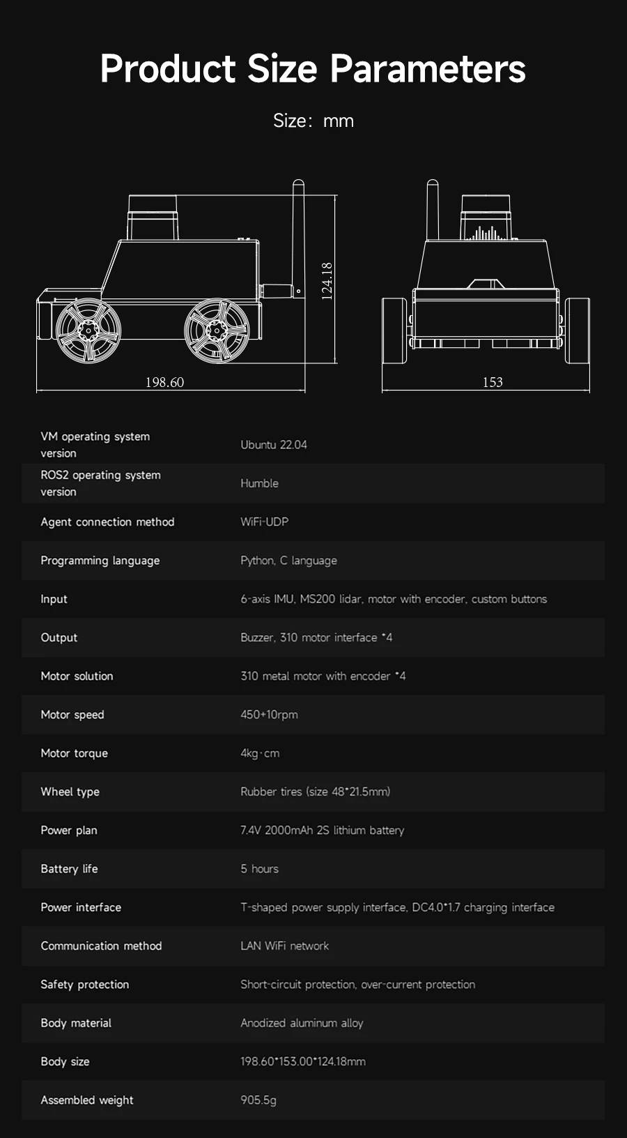 ROS2 Robot Car Kit ROS2 Robot Car Kit