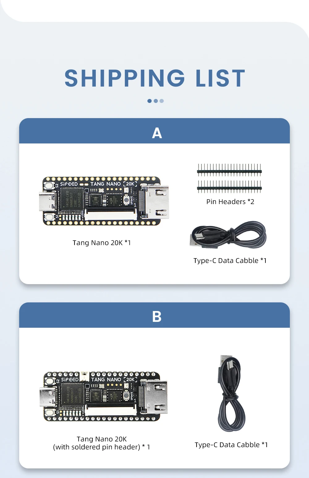 Sipeed Tang Nano 20K FPGA Development Board