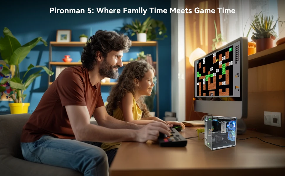 Pironman 5 NVMe M.2 SSD PCIe Mini PC Case for Raspberry Pi 5 with Tower Coole