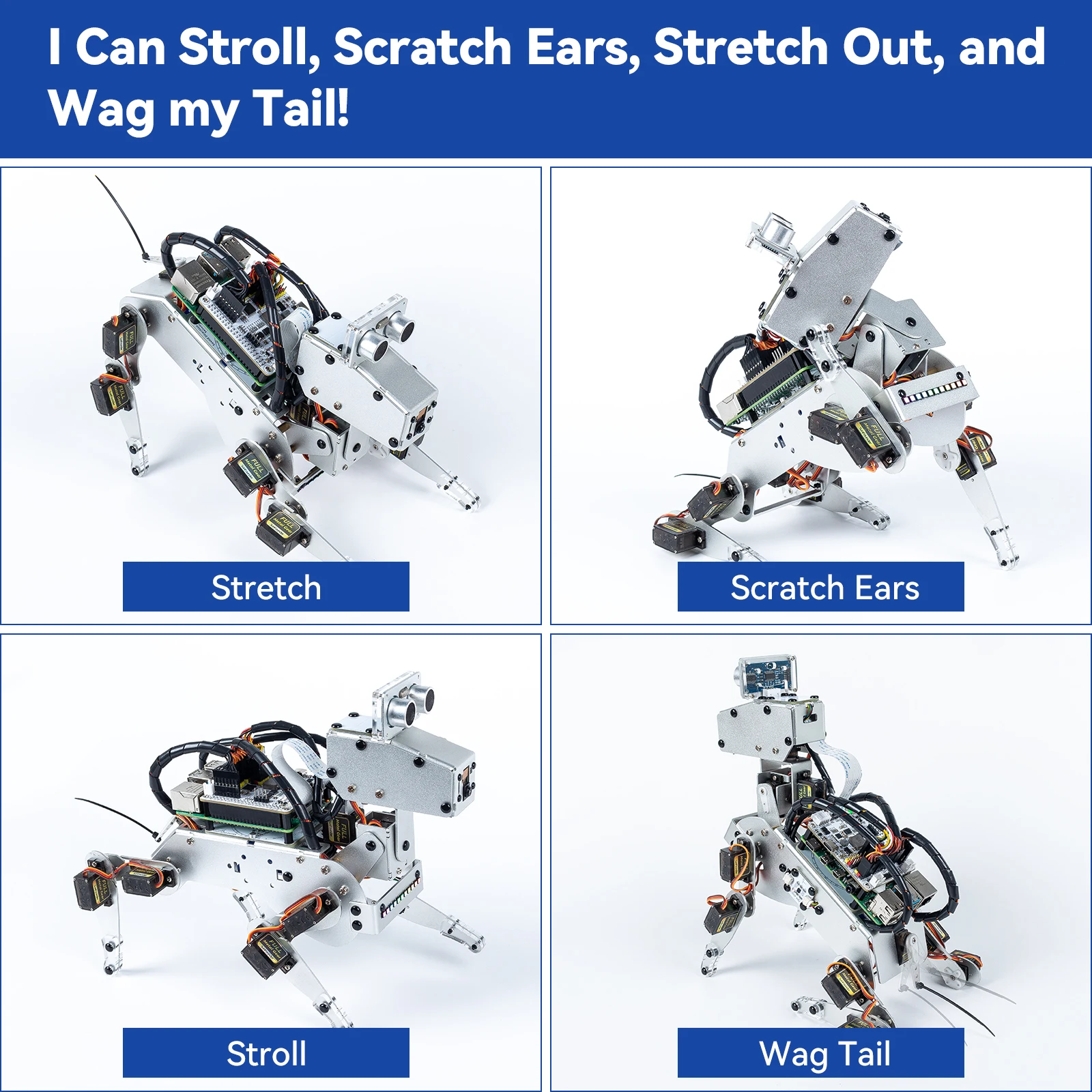 PiDog Robot Dog Kit for Raspberry Pi 4 PiDog Robot Dog Kit for Raspberry Pi 4