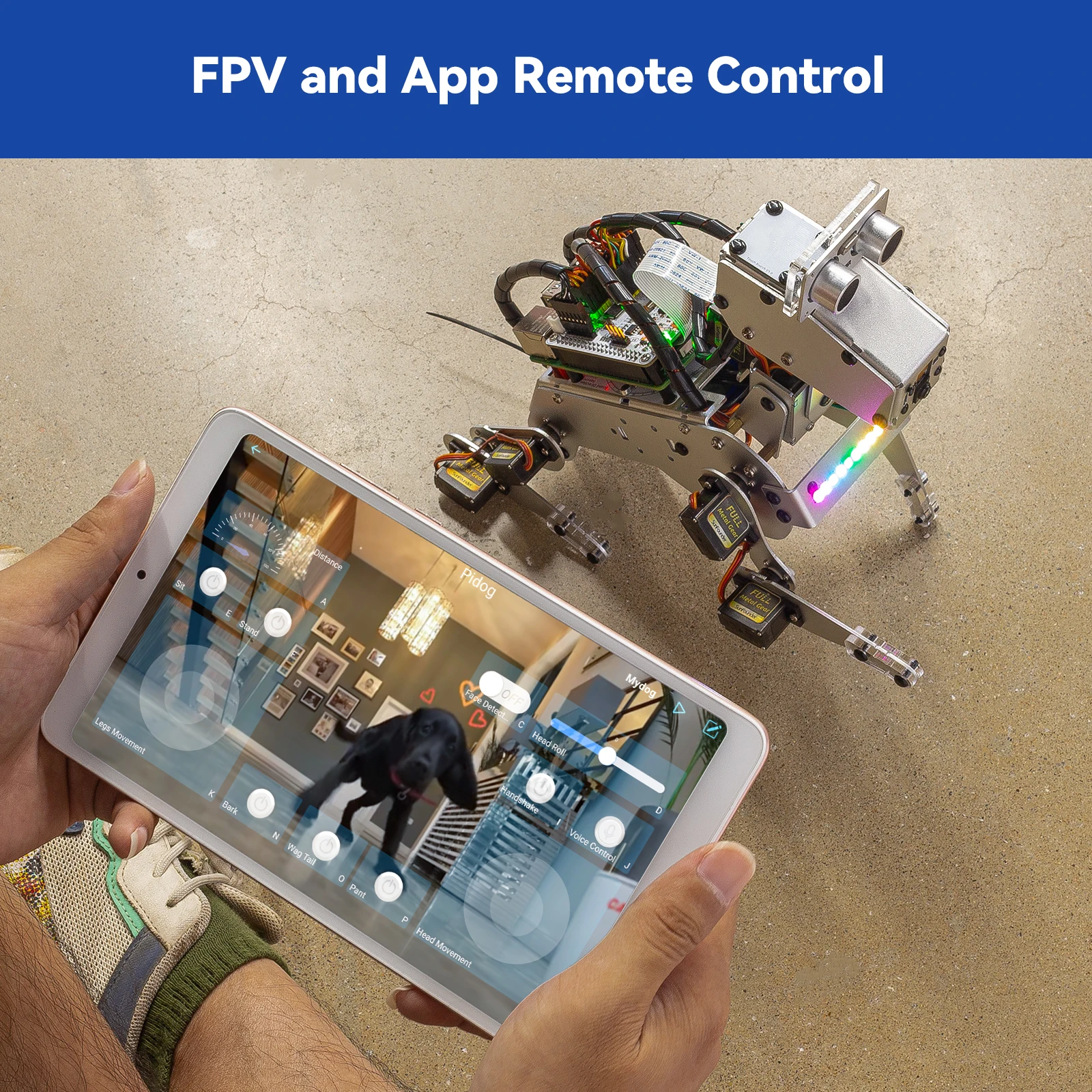 PiDog Robot Dog Kit for Raspberry Pi 4 PiDog Robot Dog Kit for Raspberry Pi 4