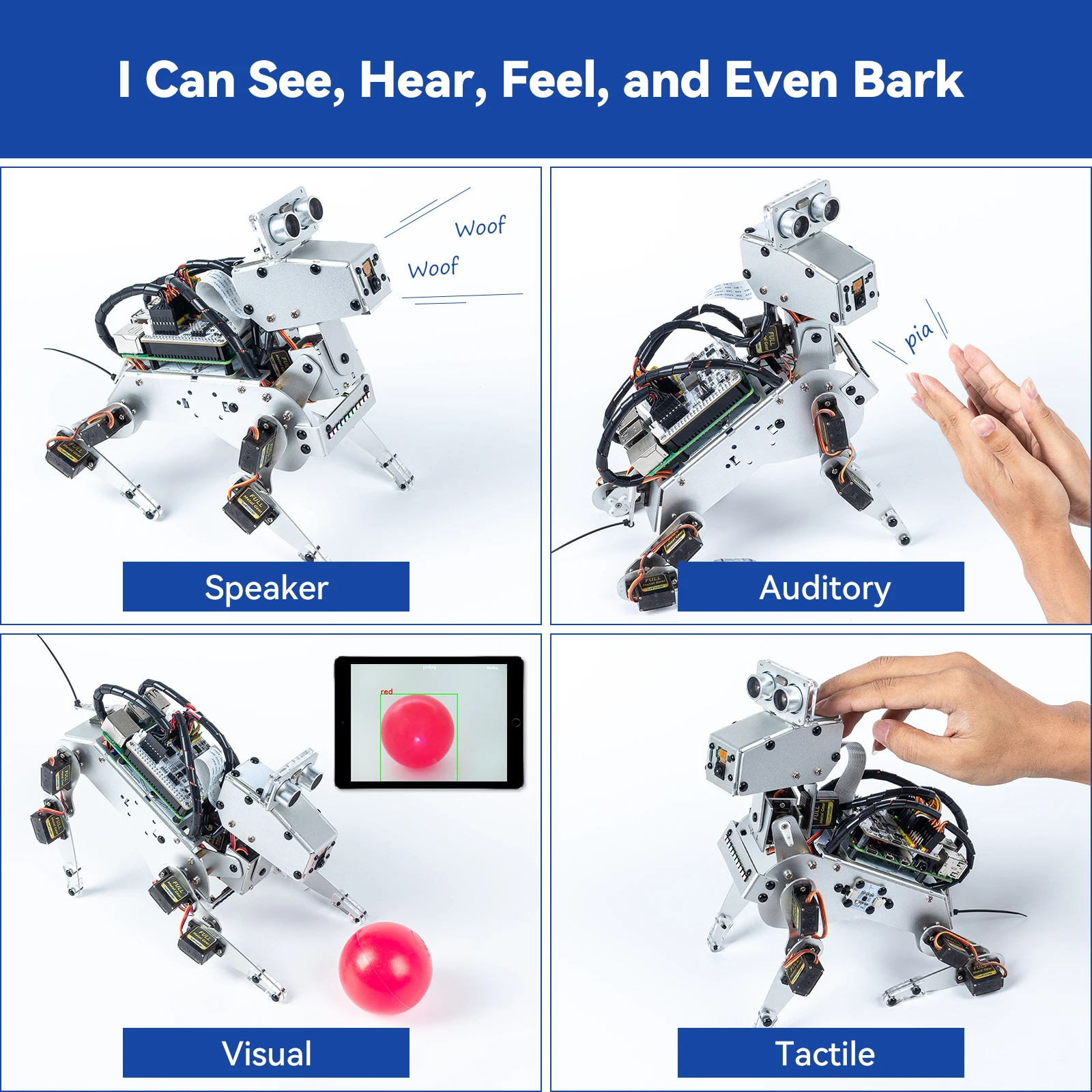 PiDog Robot Dog Kit for Raspberry Pi 4 PiDog Robot Dog Kit for Raspberry Pi 4