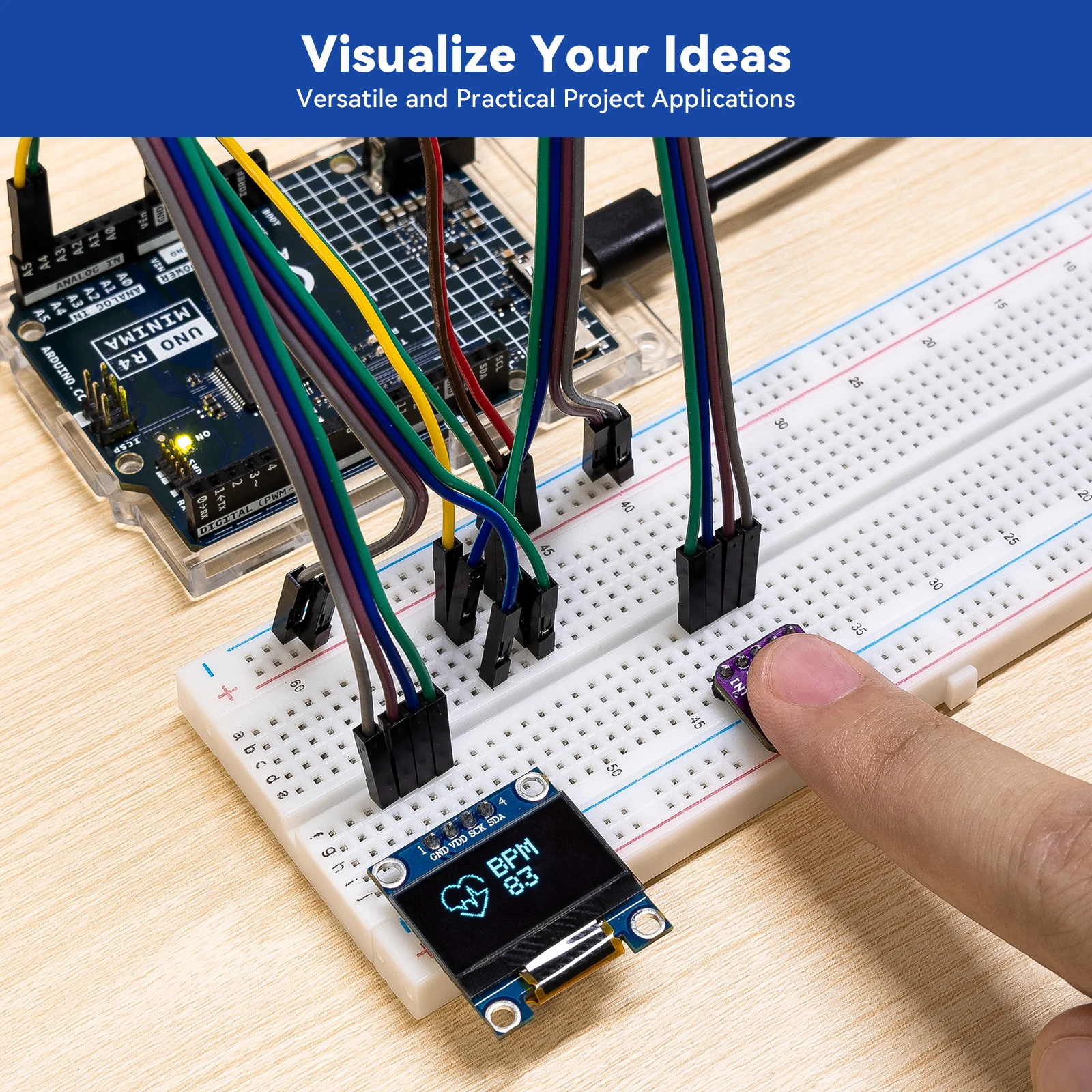 Ultimate Sensor Kit with Original Arduino Uno R4 Minima Ultimate Sensor Kit with Original Arduino Uno R4 Minima