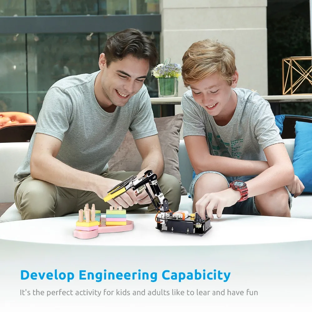 4-Axis Servo Control Rollarm with Wired Controller for Arduino Uno R3 4-Axis Servo Control Rollarm with Wired Controller for Arduino Uno R3