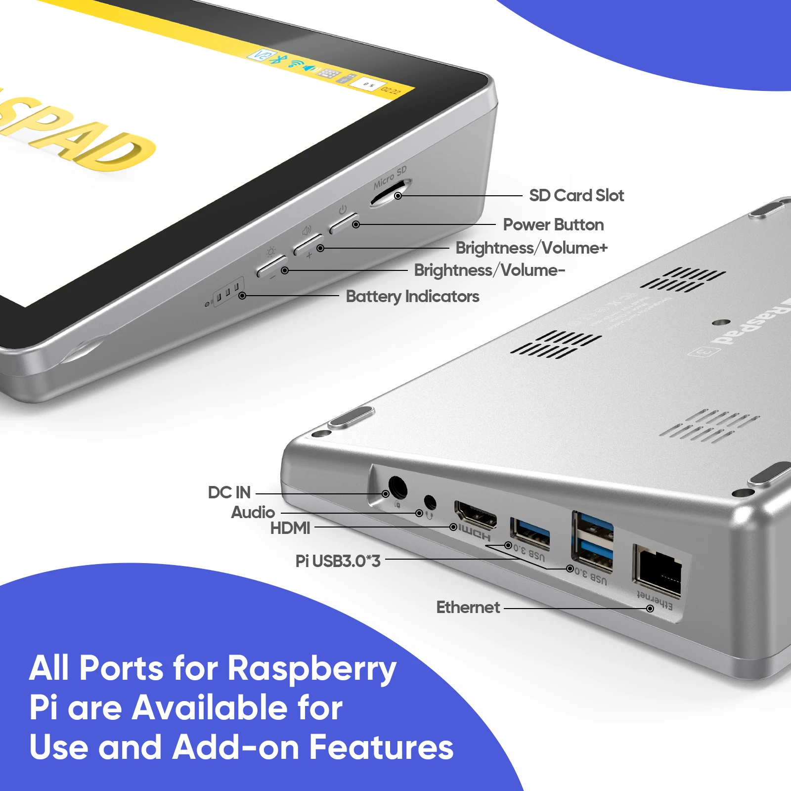 RasPad 3.0 – an All-in-One Tablet for Raspberry Pi with 10.1″ Touchscreen RasPad 3.0 - an All-in-One Tablet for Raspberry Pi with 10.1