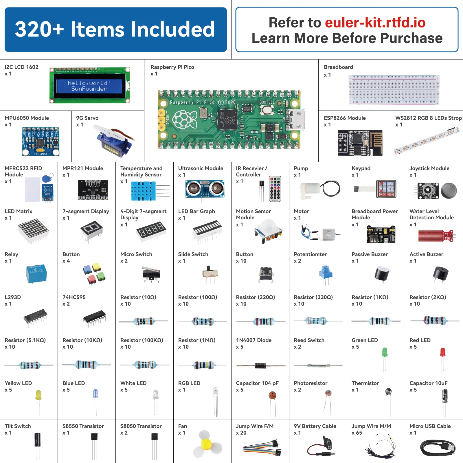 Ultimate Starter Kit for Raspberry Pi Pico Ultimate Starter Kit for Raspberry Pi Pico
