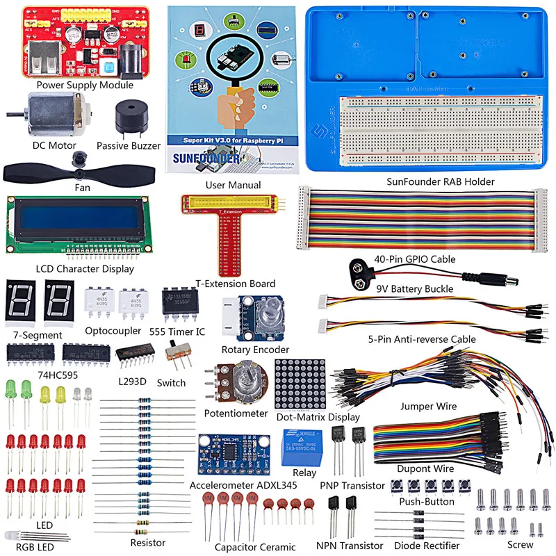 Super Starter Learning Kit V3.0 for Raspberry Pi