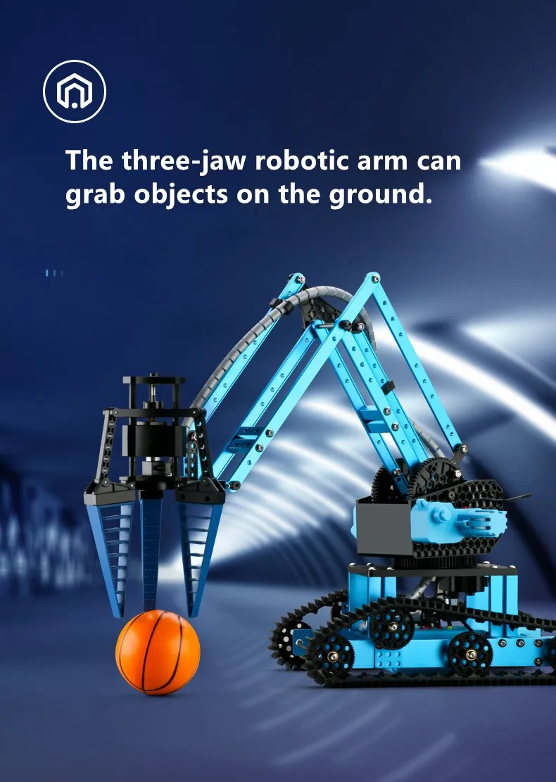 Remote Control Alloy Car Mecha Manipulator Launch Water Bomb Track All-round 2.4G Walking Multi-function Robotic Arm RC Car Toys