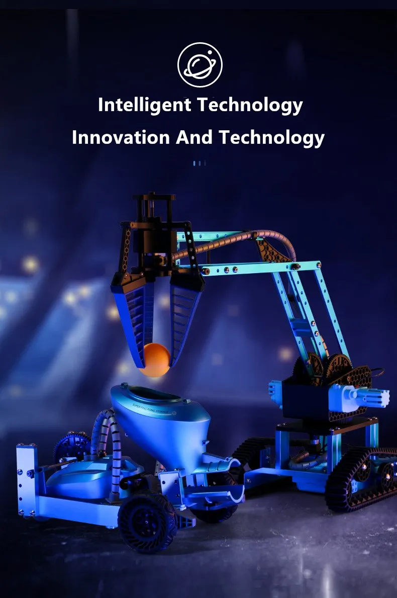 Remote Control Alloy Car Mecha Manipulator Launch Water Bomb Track All-round 2.4G Walking Multi-function Robotic Arm RC Car Toys