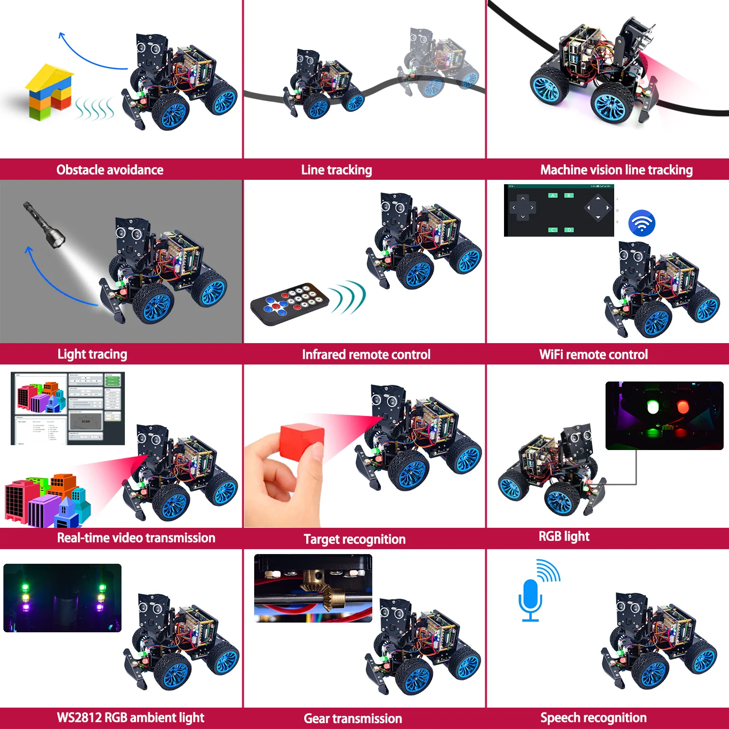 Adeept PiCar-B Mars Rover Smart Car Kit for Raspberry Pi Adeept PiCar-B Mars Rover Smart Car Kit for Raspberry Pi