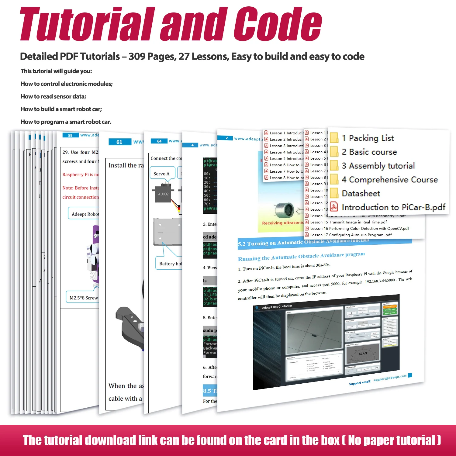 Adeept PiCar-B Mars Rover Smart Car Kit for Raspberry Pi Adeept PiCar-B Mars Rover Smart Car Kit for Raspberry Pi