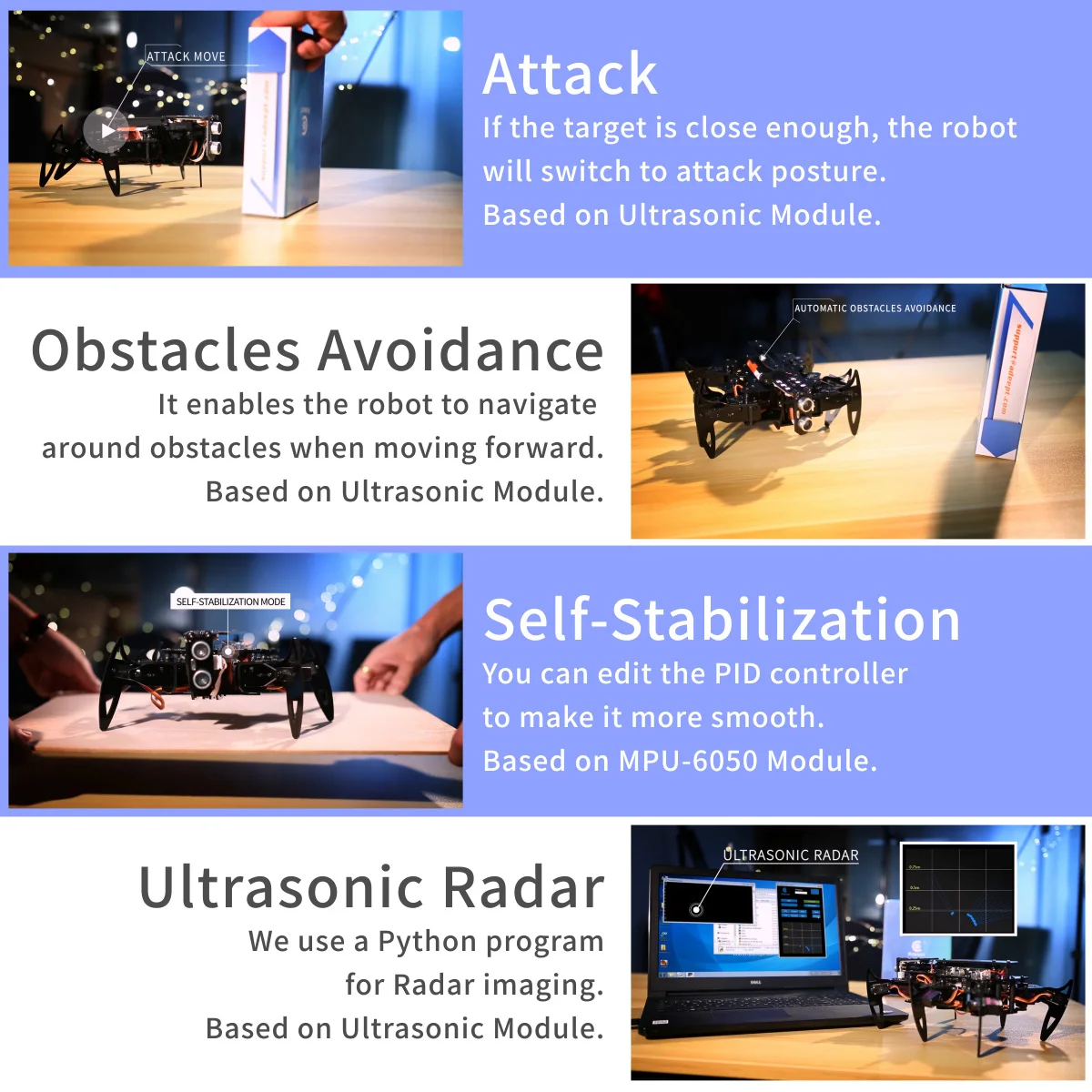 Hexapod Spider Robot Kit for Arduino Hexapod Spider Robot Kit for Arduino