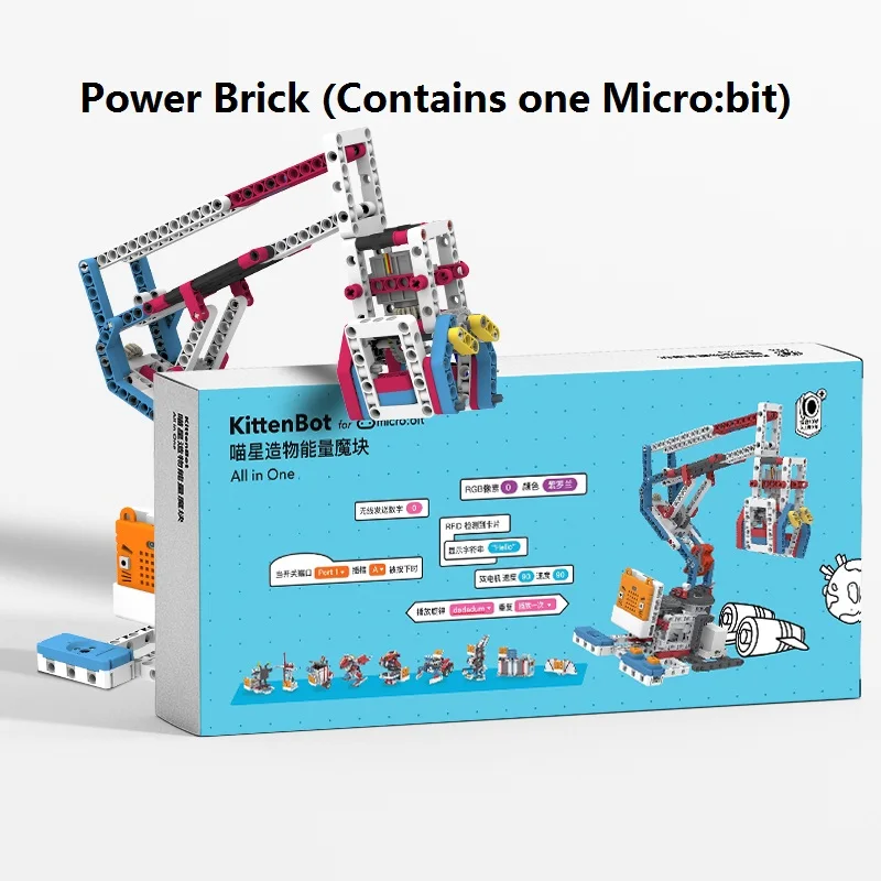 KittenBot All in One Power Brick Building Block for Micro:bit Micro Python KittenBot All in One Power Brick Building Block for Micro:bit Micro Python
