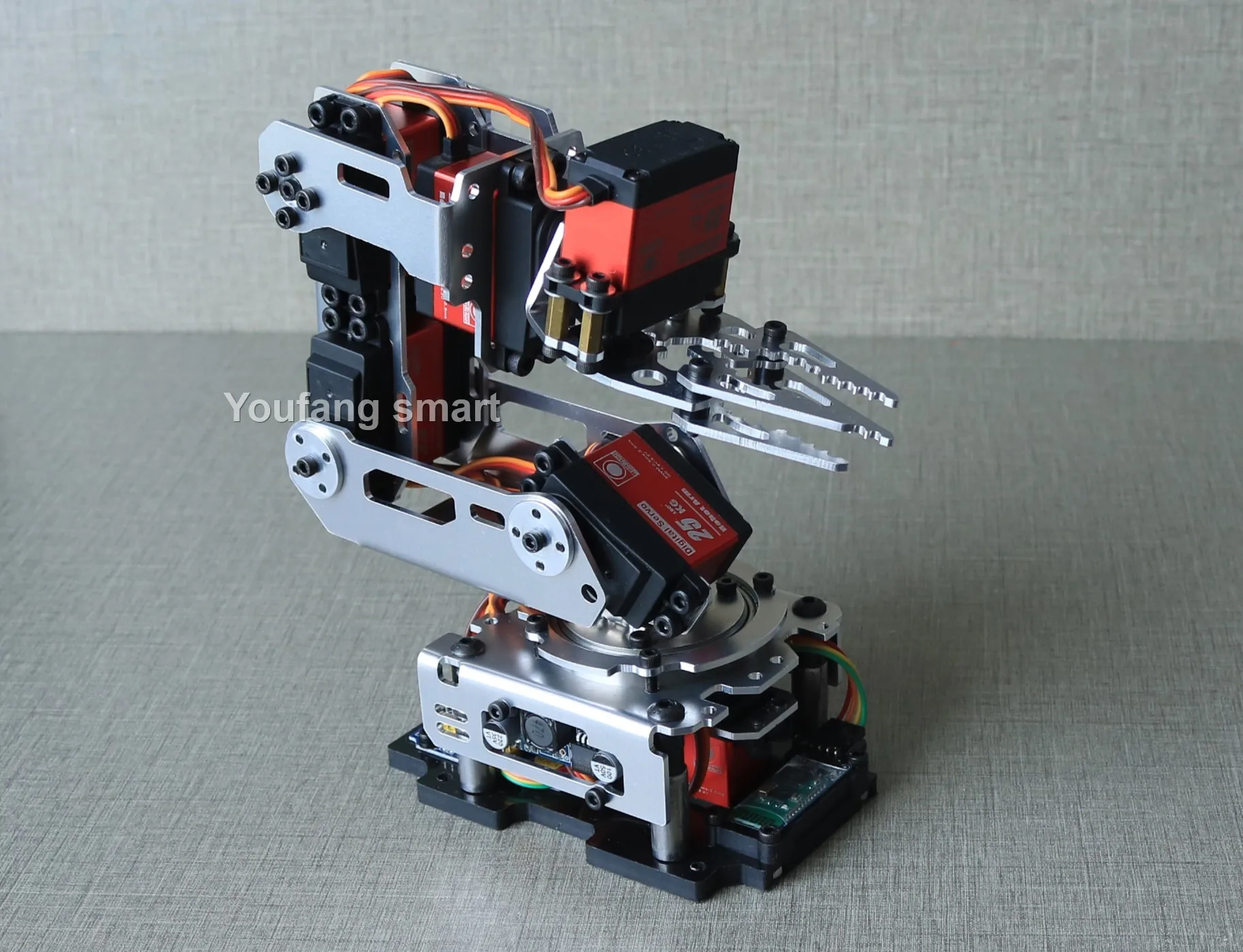 6 DOF Robotic Arm with Claw Clamp Gripper Kit 6 DOF Robotic Arm with Claw Clamp Gripper Kit