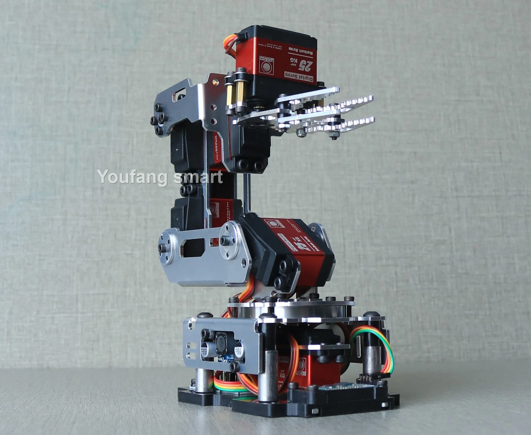 6 DOF Robotic Arm with Claw Clamp Gripper Kit 6 DOF Robotic Arm with Claw Clamp Gripper Kit