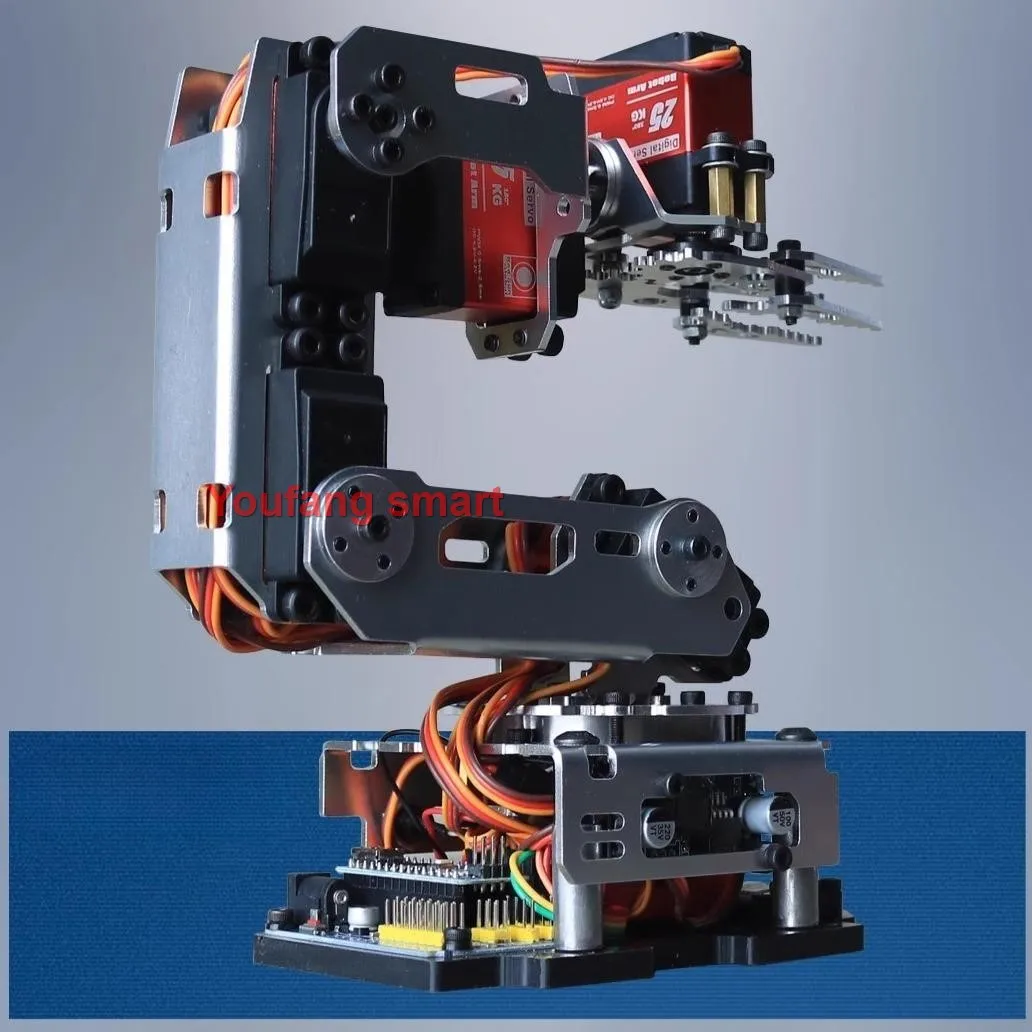 6 DOF Robotic Arm with Claw Clamp Gripper Kit 6 DOF Robotic Arm with Claw Clamp Gripper Kit