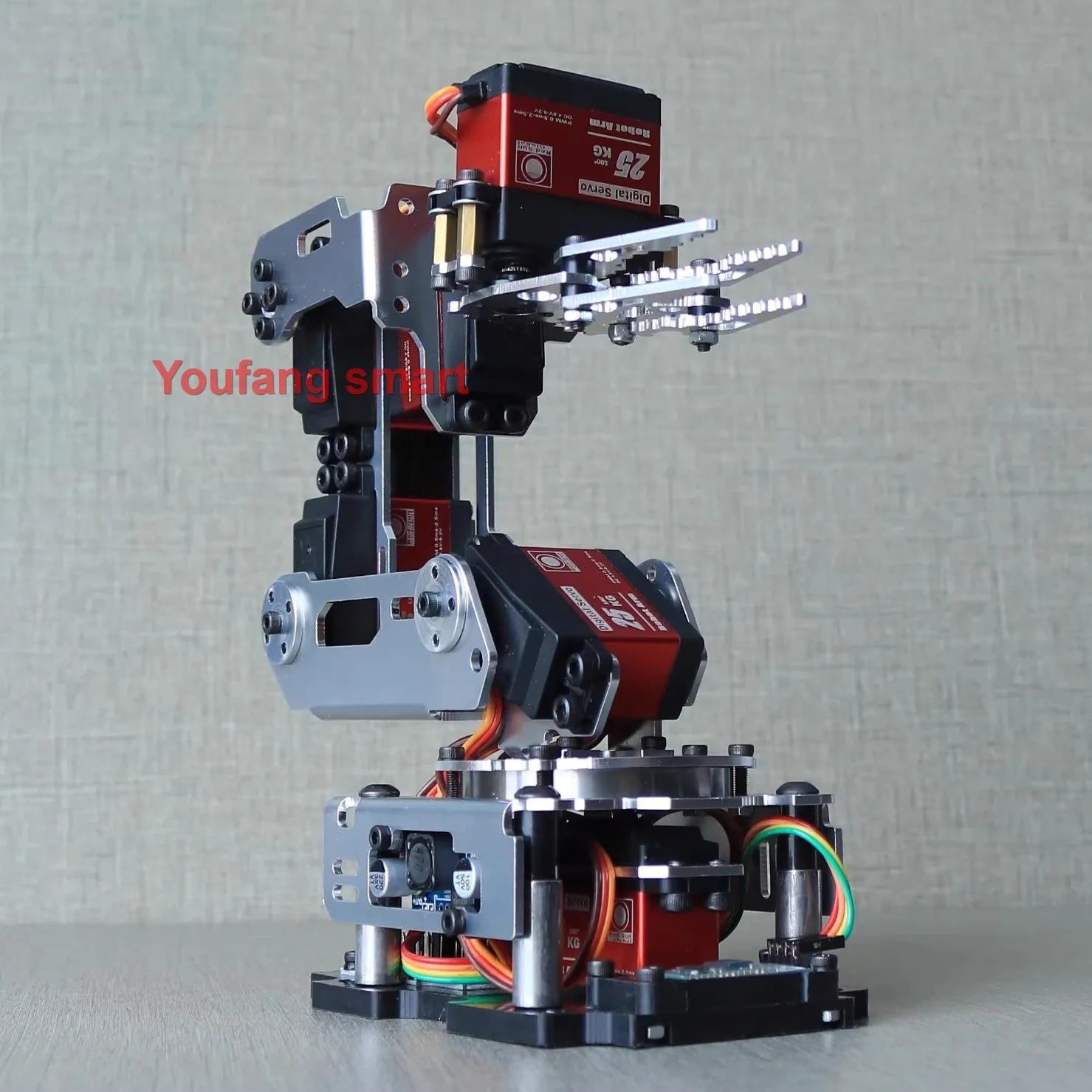 6 DOF Robotic Arm with Claw Clamp Gripper Kit 6 DOF Robotic Arm with Claw Clamp Gripper Kit