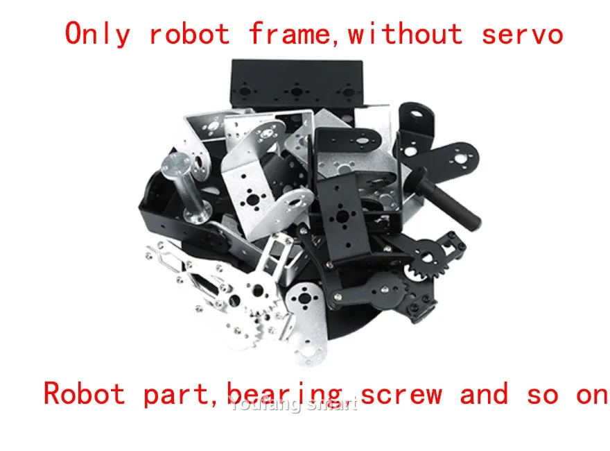 6 DOF Robotic Arm with Claw Clamp Gripper Kit 6 DOF Robotic Arm with Claw Clamp Gripper Kit
