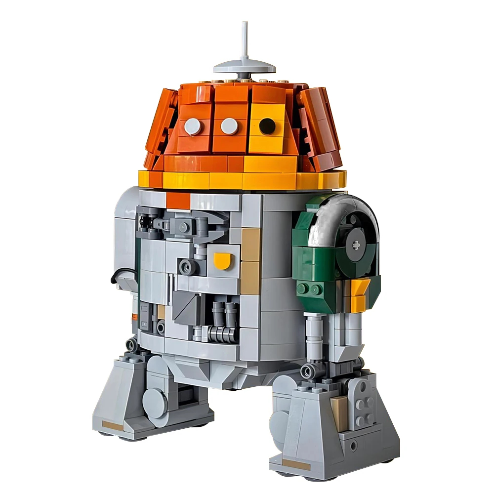 BuildMOC Space War C1-10P Chopper Robot Building Blocks Set for 75379 Suit 980 PCS Bricks Mech Toys for Collection MOC-180291 BuildMOC Space War C1-10P Chopper Robot Building Blocks Set for 75379 Suit 980 PCS Bricks Mech Toys for Collection MOC-180291
