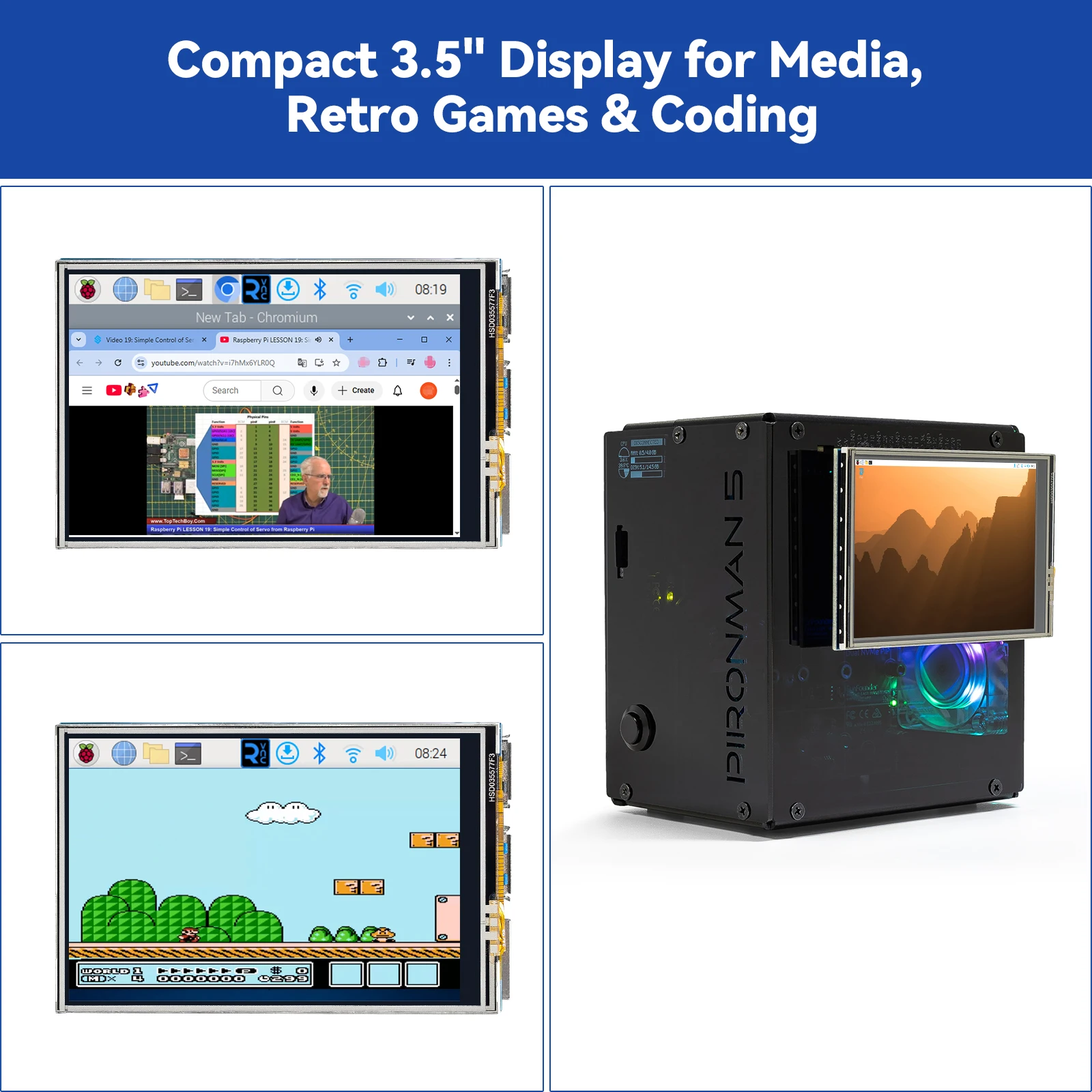 SunFounder 3.5 Inch 480×320 Touch Screen SunFounder 3.5 Inch 480x320 Touch Screen