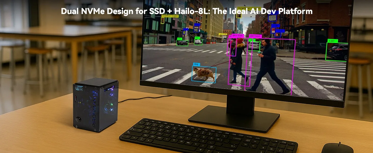 Pironman 5-MAX Dual NVMe M.2 SSD PCIe PC Case Pironman 5-MAX Dual NVMe M.2 SSD PCIe PC Case