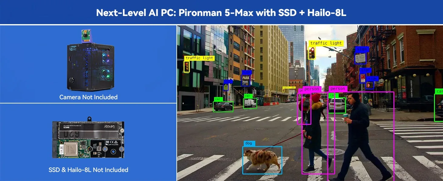 Pironman 5-MAX Dual NVMe M.2 SSD PCIe PC Case Pironman 5-MAX Dual NVMe M.2 SSD PCIe PC Case