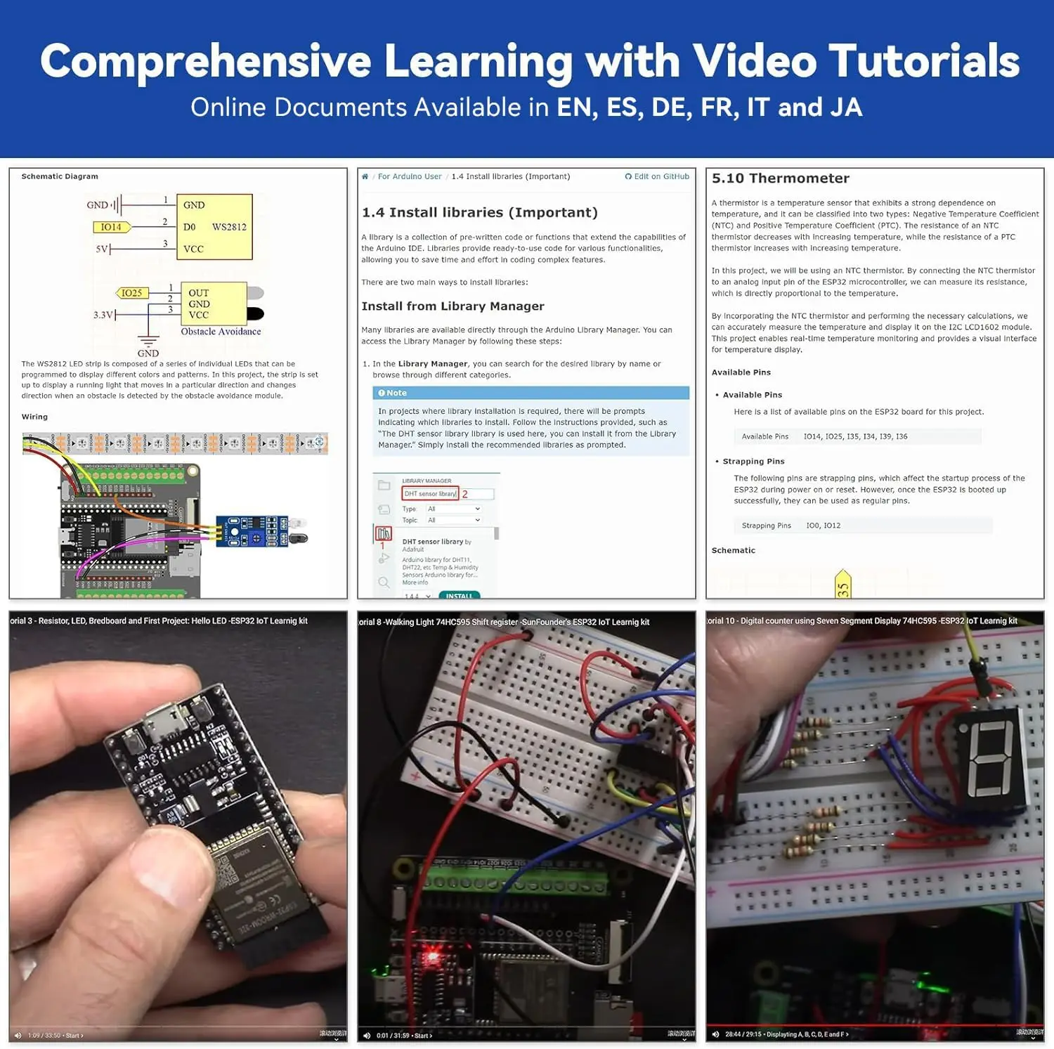 SunFounder ESP32 Ultimate Starter Kit SunFounder ESP32 Ultimate Starter Kit