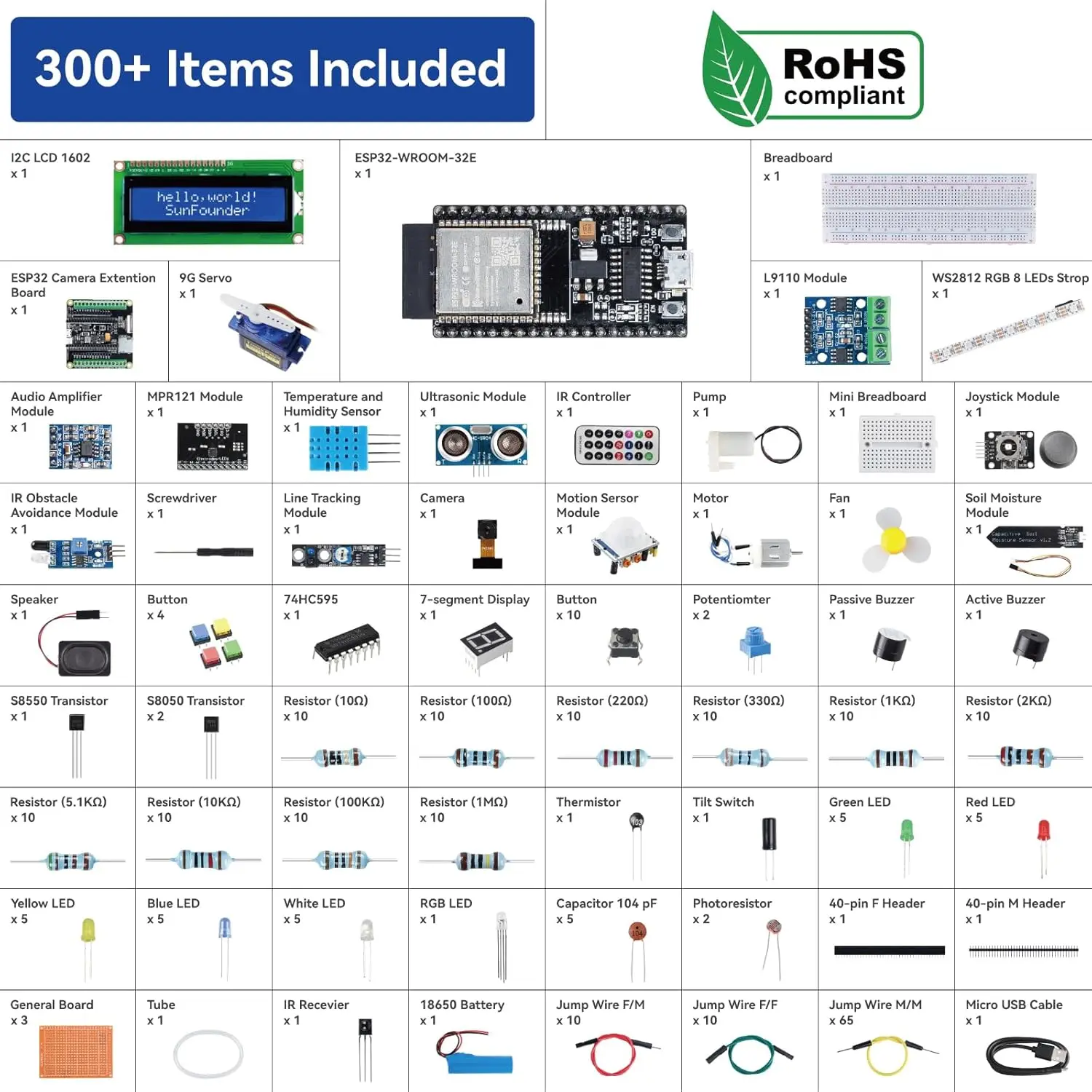 SunFounder ESP32 Ultimate Starter Kit SunFounder ESP32 Ultimate Starter Kit