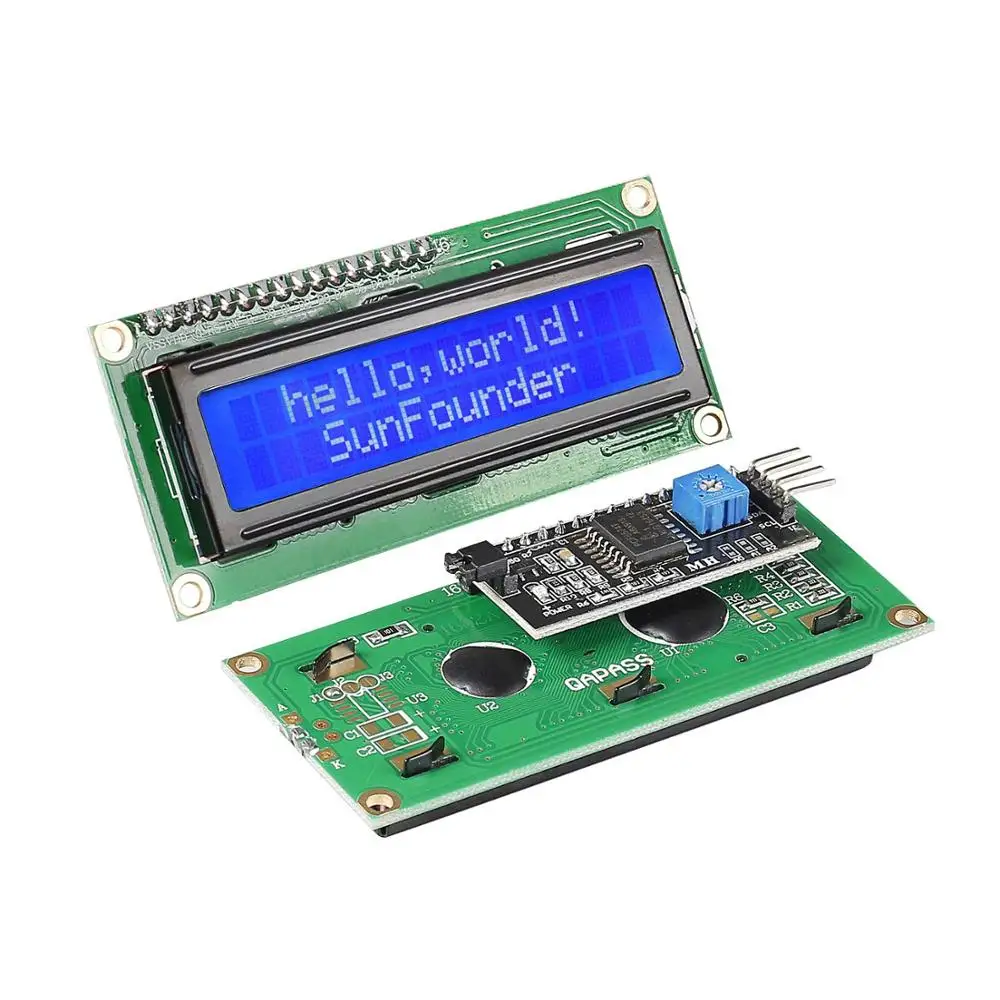 SunFounder IIC I2C TWI 1602 Serial LCD Module Display SunFounder IIC I2C TWI 1602 Serial LCD Module Display