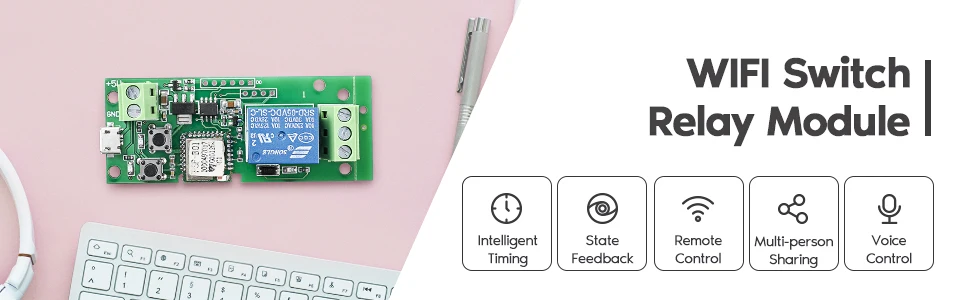 SunFounder DC 5V Switch Wireless Relay Module