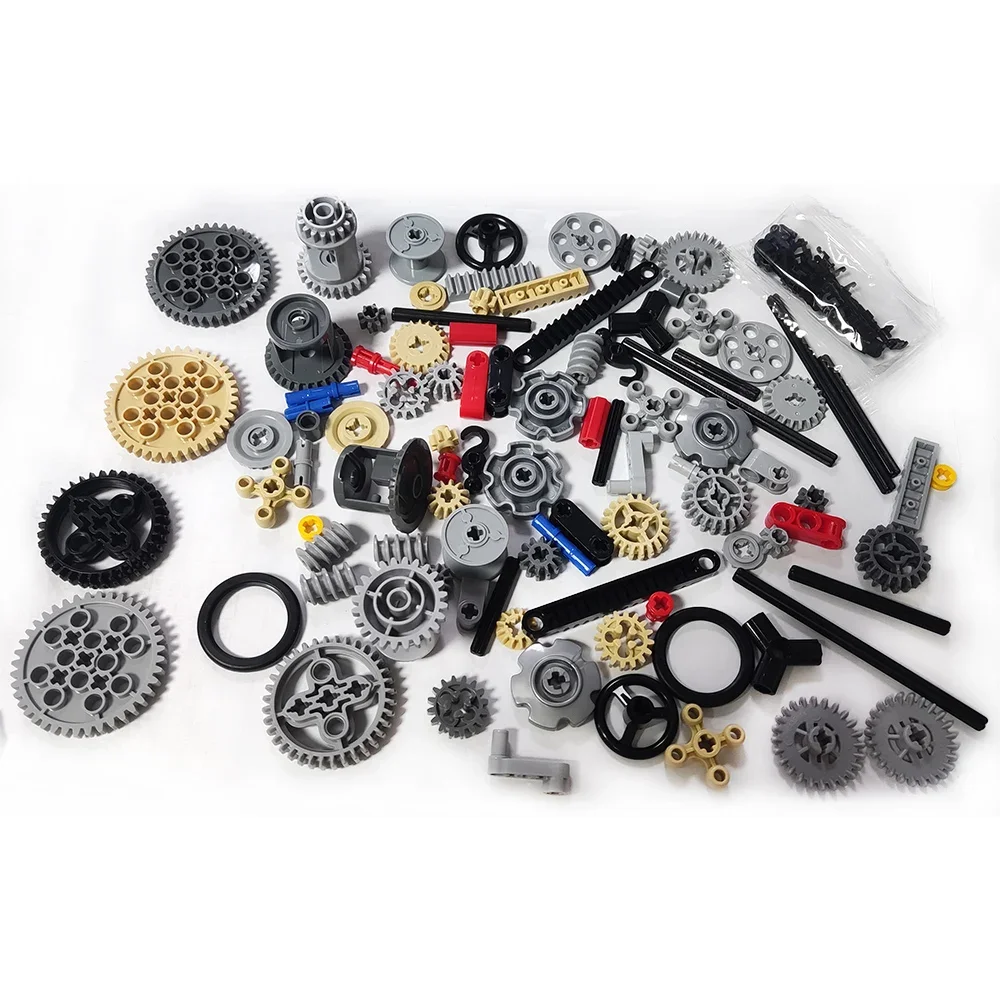 116PCS Gear Shaft Set MOC Technology