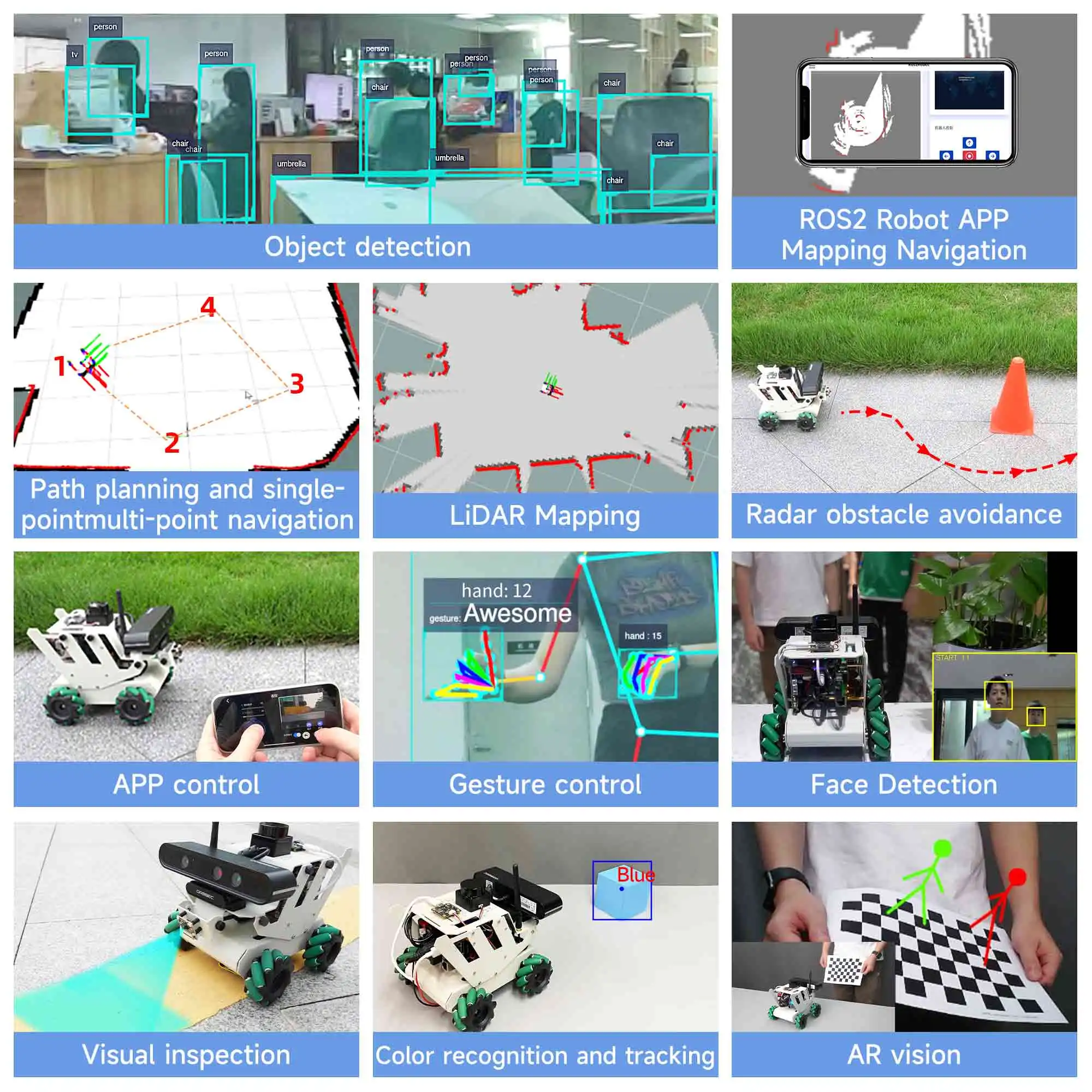 RDK ROS2 AI Educational Robot Car with Mecanum Wheel SLAM Mapping Navigation Aluminum Alloy Structure DIY Electronic Kit RDK ROS2 AI Educational Robot Car with Mecanum Wheel SLAM Mapping Navigation Aluminum Alloy Structure DIY Electronic Kit