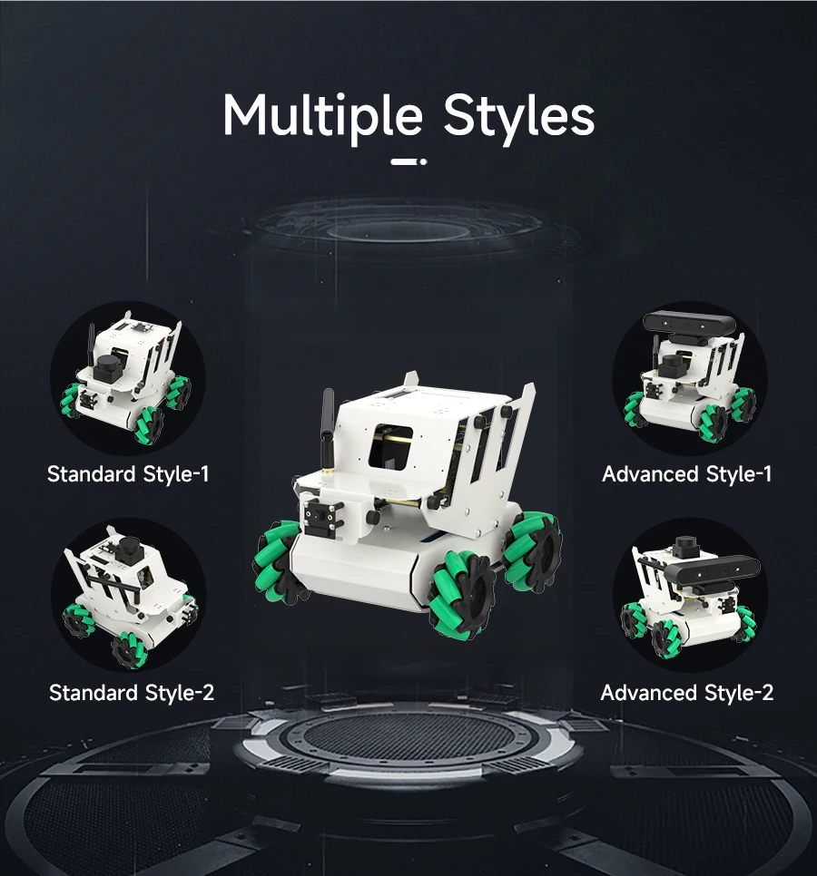 RDK ROS2 AI Educational Robot Car with Mecanum Wheel SLAM Mapping Navigation Aluminum Alloy Structure DIY Electronic Kit