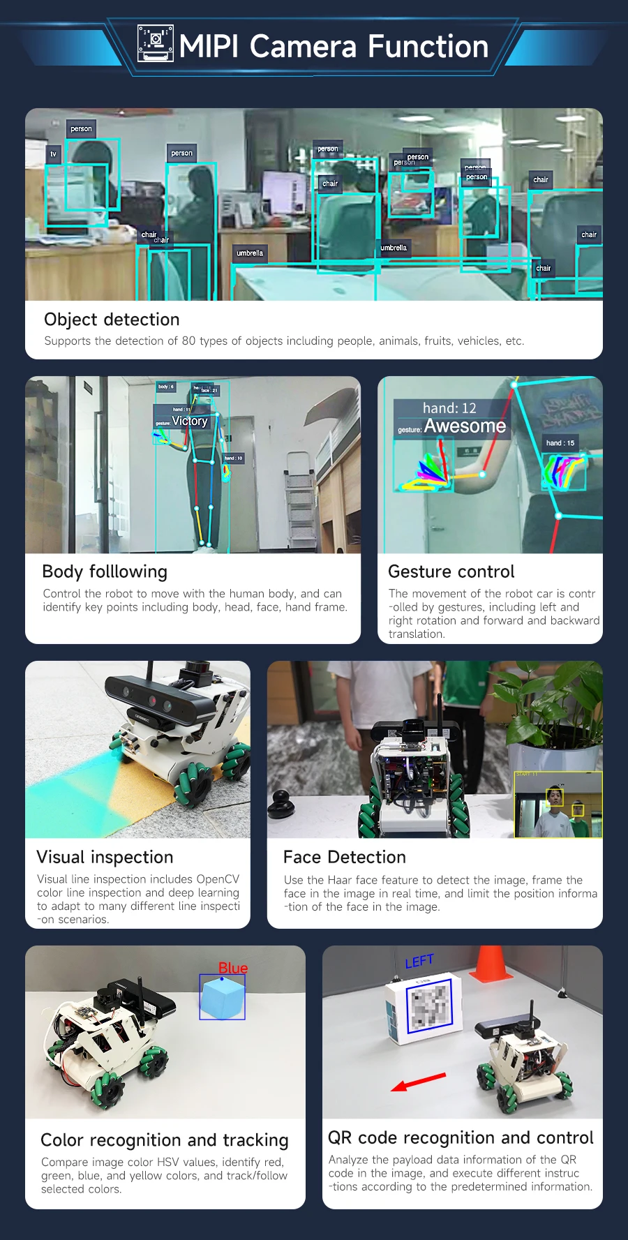 RDK ROS2 AI Educational Robot Car with Mecanum Wheel SLAM Mapping Navigation Aluminum Alloy Structure DIY Electronic Kit