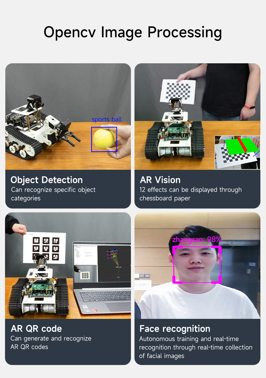 Transbot SE ROS Robot AI Vision Tank Car with 2DOF Camera PTZ Python Programing MoveIt simulation for Jetson NANO Raspberry Pi 5 Transbot SE ROS Robot AI Vision Tank Car with 2DOF Camera PTZ Python Programing MoveIt simulation for Jetson NANO Raspberry Pi 5
