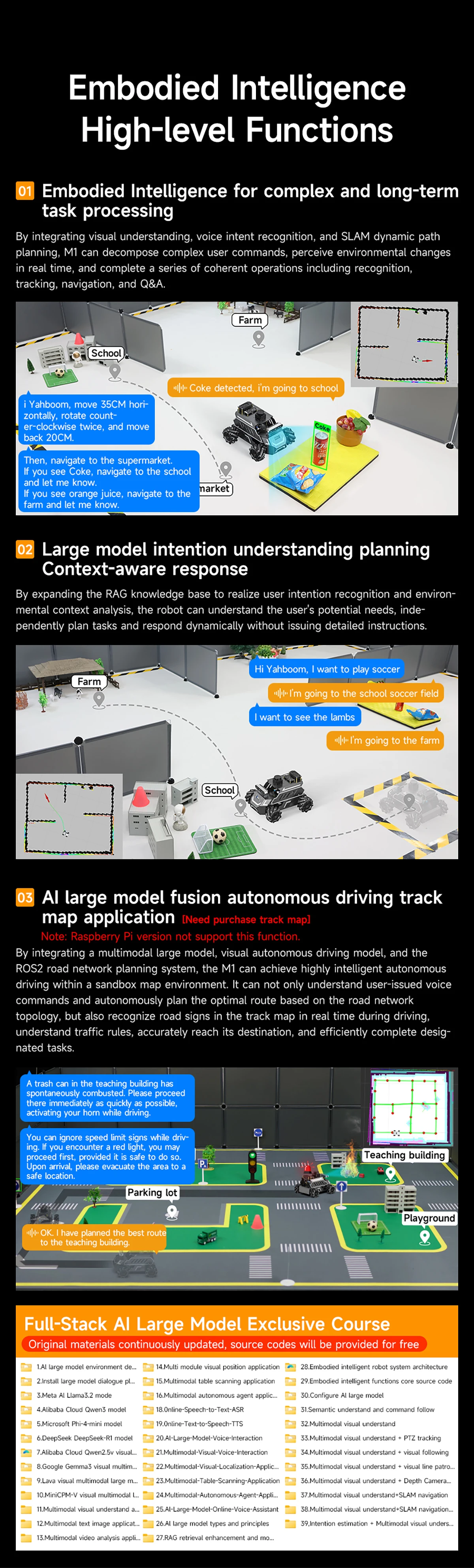 ROSMASTER M1 AI Large Model Embodied Intelligence Educational Robot Support 3D Depth Vision Jetson/Raspberry Pi/RDK X5 Control ROSMASTER M1 AI Large Model Embodied Intelligence Educational Robot Support 3D Depth Vision Jetson/Raspberry Pi/RDK X5 Control