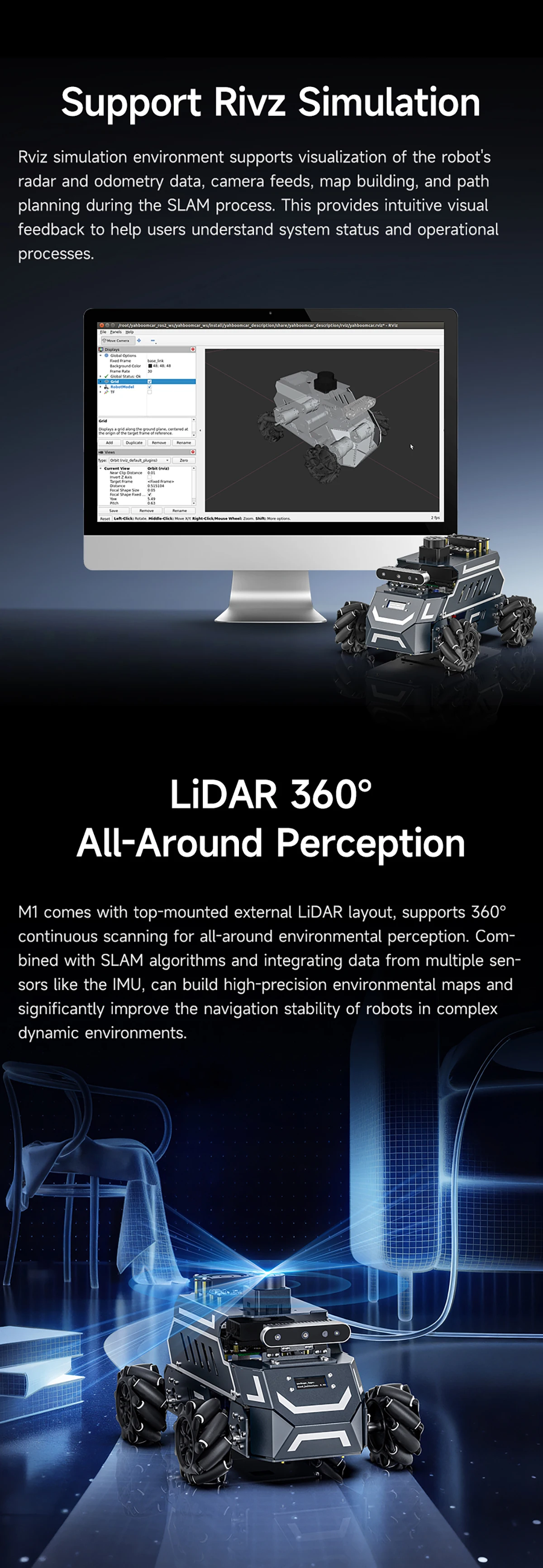 ROSMASTER M1 AI Large Model Embodied Intelligence Educational Robot Support 3D Depth Vision Jetson/Raspberry Pi/RDK X5 Control ROSMASTER M1 AI Large Model Embodied Intelligence Educational Robot Support 3D Depth Vision Jetson/Raspberry Pi/RDK X5 Control