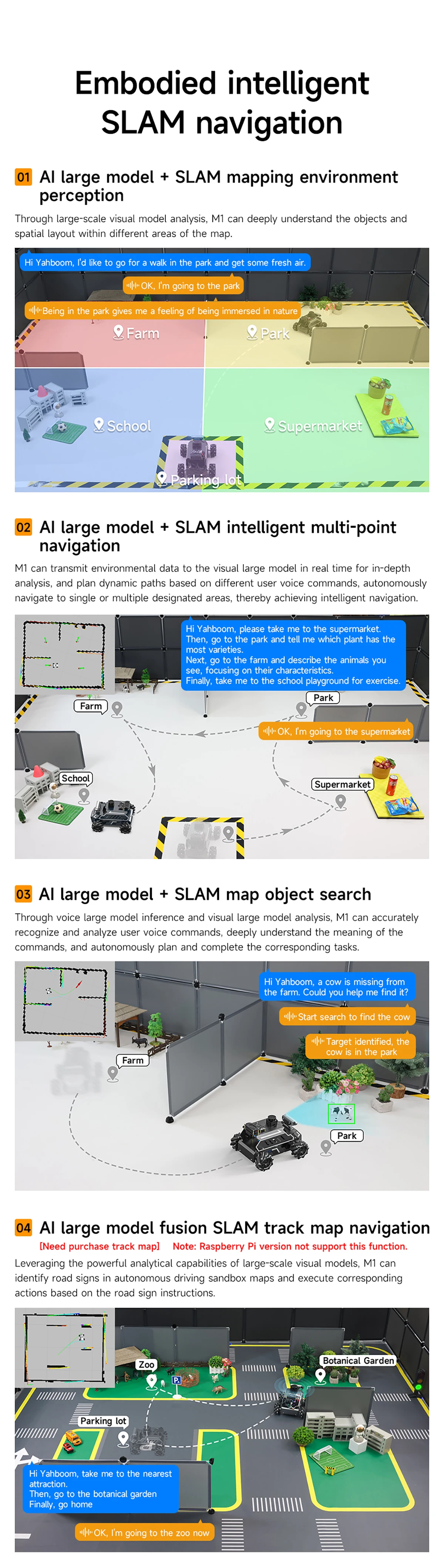 ROSMASTER M1 AI Large Model Embodied Intelligence Educational Robot Support 3D Depth Vision Jetson/Raspberry Pi/RDK X5 Control ROSMASTER M1 AI Large Model Embodied Intelligence Educational Robot Support 3D Depth Vision Jetson/Raspberry Pi/RDK X5 Control