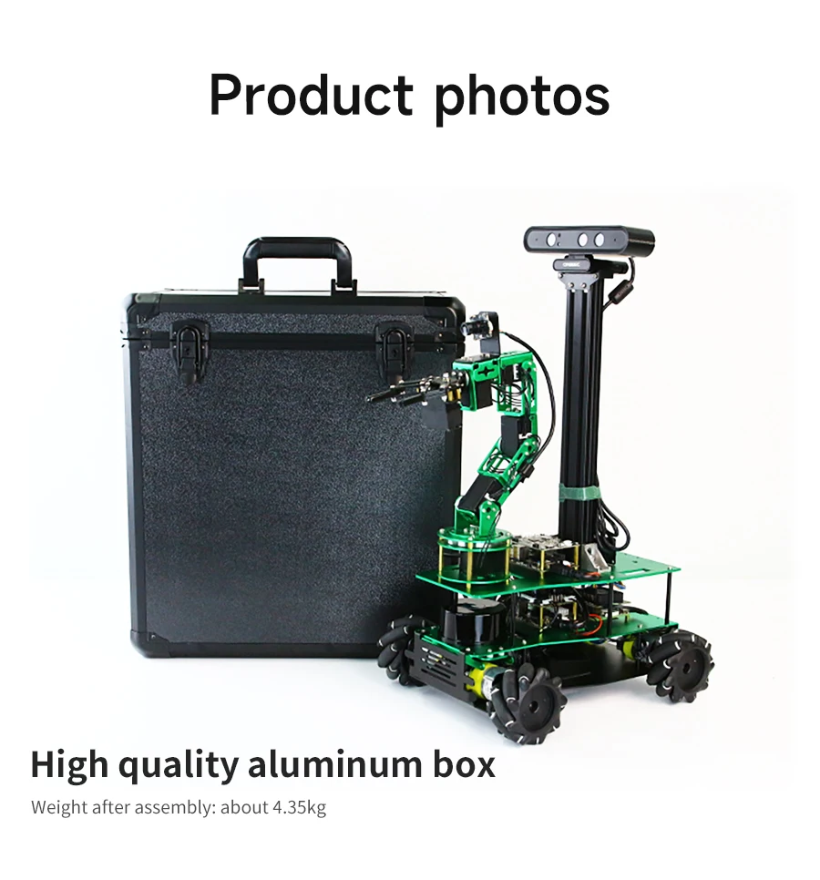 ROSMASTER X3 PLUS ROS Robot Python Kit with 6-DOF Moveit Robotic Arm for Jetson NANO/Orin NANO SUPER/Orin NX SUPER/RaspberryPi 5 ROSMASTER X3 PLUS ROS Robot Python Kit with 6-DOF Moveit Robotic Arm for Jetson NANO/Orin NANO SUPER/Orin NX SUPER/RaspberryPi 5