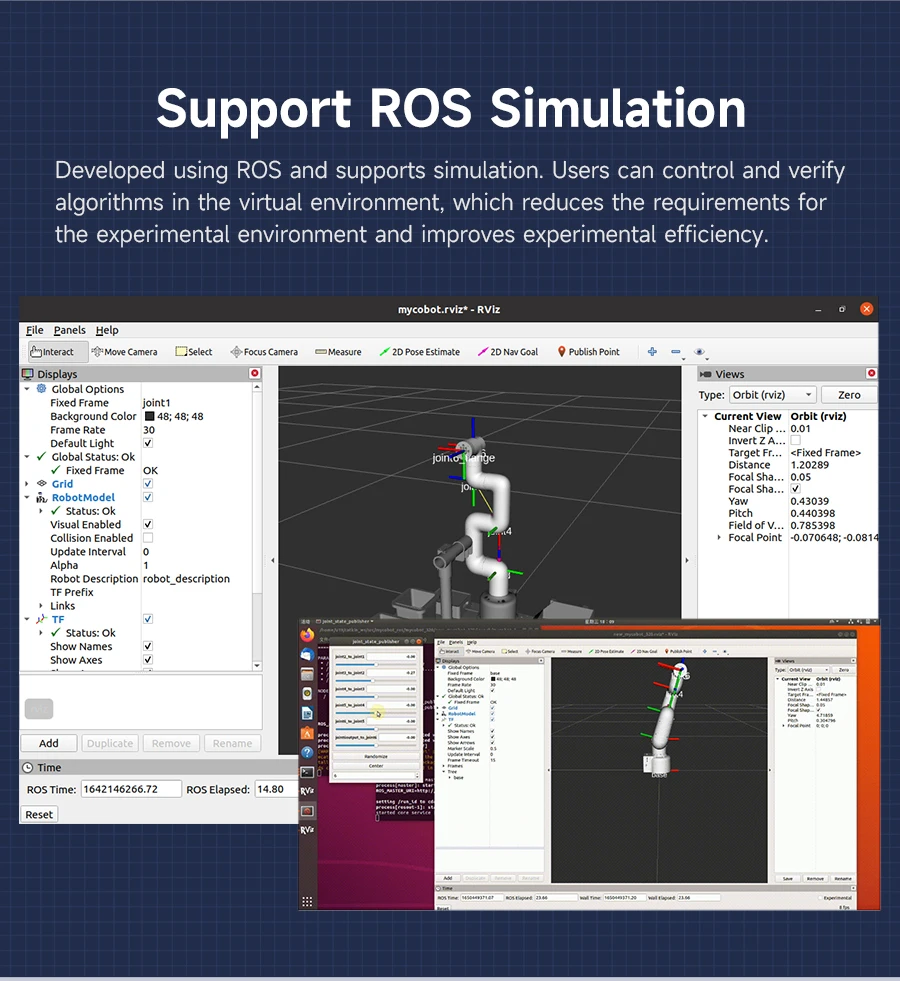 MyCobot 320 M5 Collaborative Robotic Arm Support 1KG Payload Collaborative Desktop Commercial Robotic with Pro Adaptive Gripper MyCobot 320 M5 Collaborative Robotic Arm Support 1KG Payload Collaborative Desktop Commercial Robotic with Pro Adaptive Gripper