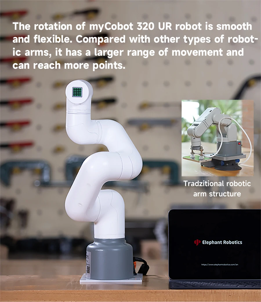 MyCobot 320 M5 Collaborative Robotic Arm Support 1KG Payload Collaborative Desktop Commercial Robotic with Pro Adaptive Gripper MyCobot 320 M5 Collaborative Robotic Arm Support 1KG Payload Collaborative Desktop Commercial Robotic with Pro Adaptive Gripper