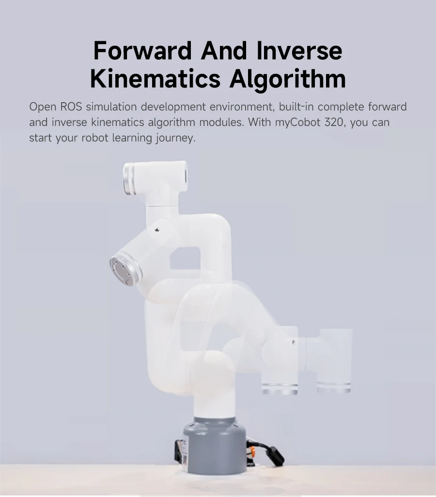 MyCobot 320 M5 Collaborative Robotic Arm Support 1KG Payload Collaborative Desktop Commercial Robotic with Pro Adaptive Gripper MyCobot 320 M5 Collaborative Robotic Arm Support 1KG Payload Collaborative Desktop Commercial Robotic with Pro Adaptive Gripper