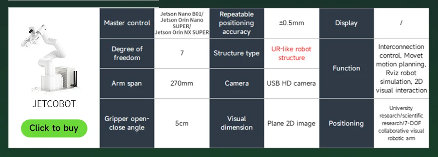 Yahboom DOFBOT PRO Robotic Arm ROS Open Source Support 3D Depth Point Cloud Recognition Gripping For Jetson Orin SUPER Control