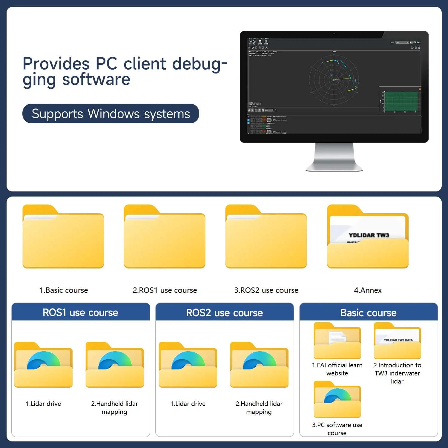 YDLIDAR TW3 Underwater Lidar 5m Ranging Range TOF SensorModule IP68 Deeply Waterproof Support ROS1/ROS2 Robot Mapping Navigation YDLIDAR TW3 Underwater Lidar 5m Ranging Range TOF SensorModule IP68 Deeply Waterproof Support ROS1/ROS2 Robot Mapping Navigation