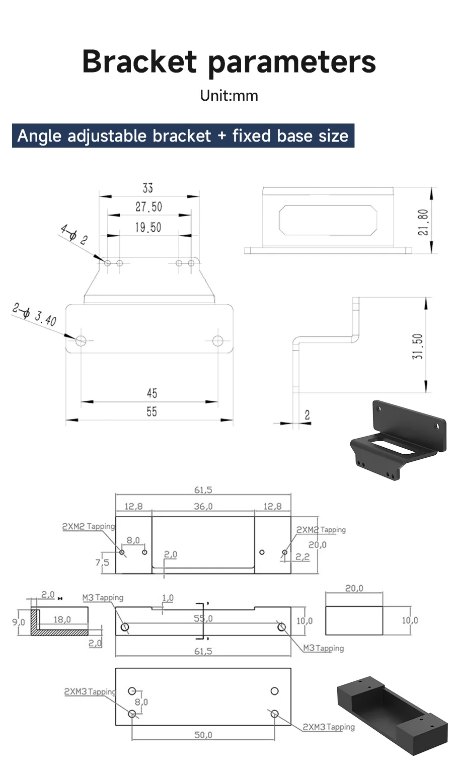 AI VIEW Camera Depth Sensor Module 3D Scanner Human Body TrackingObject Measurement with Binocular StructuredLight for ROS Robot