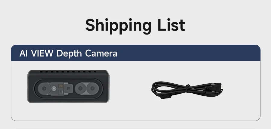 AI VIEW Camera Depth Sensor Module 3D Scanner Human Body TrackingObject Measurement with Binocular StructuredLight for ROS Robot