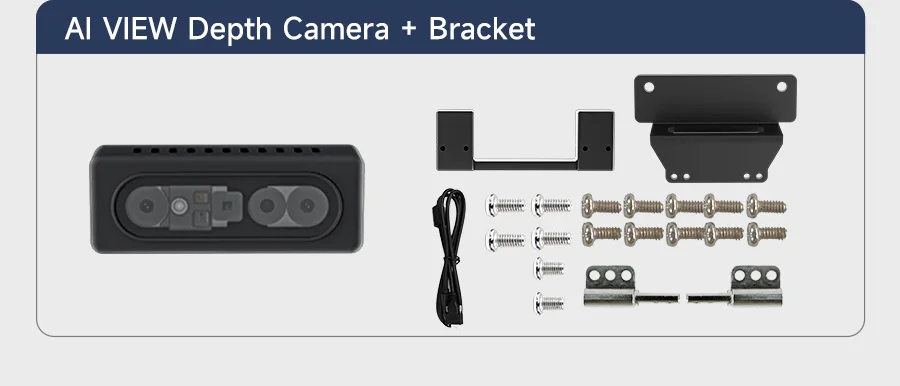 AI VIEW Camera Depth Sensor Module 3D Scanner Human Body TrackingObject Measurement with Binocular StructuredLight for ROS Robot