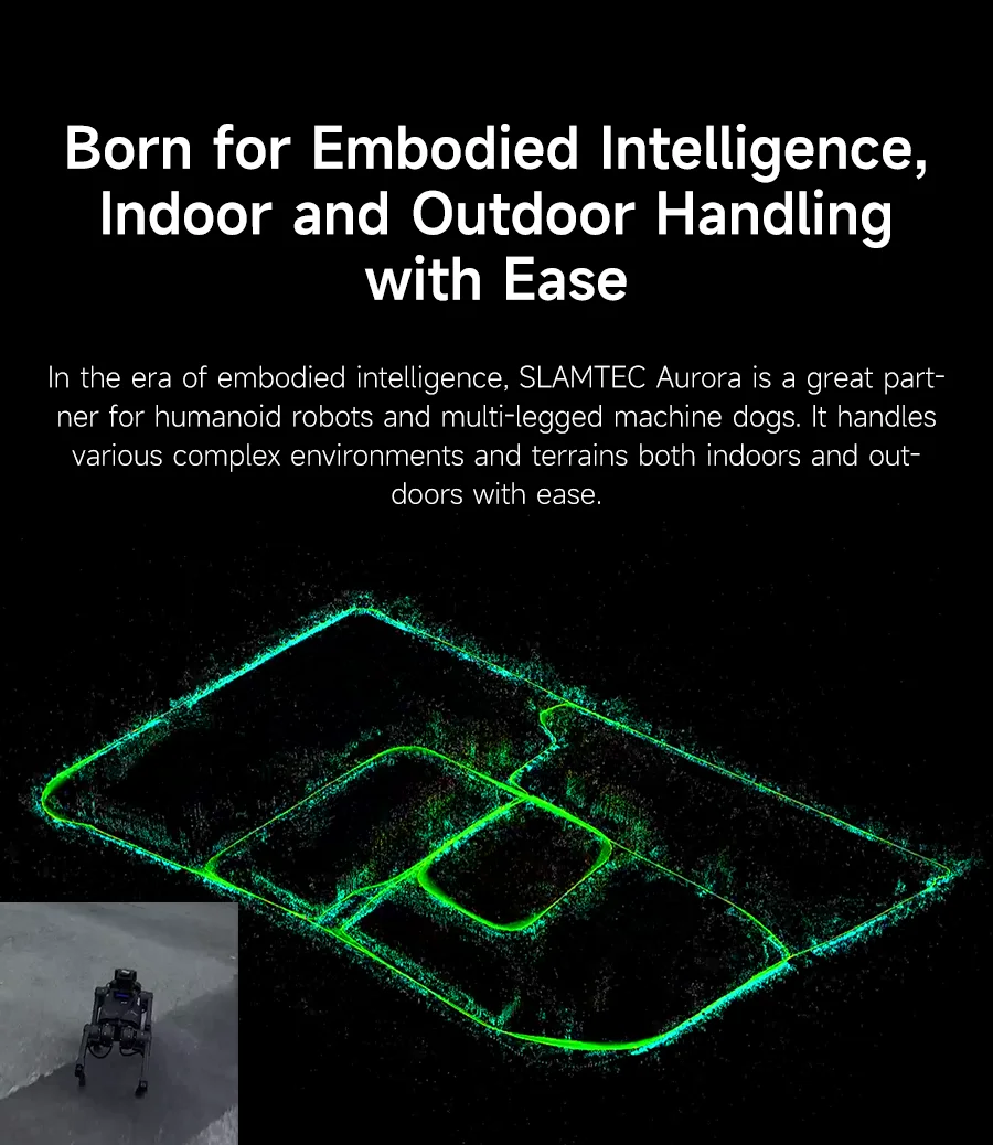 Slamtec Aurora Lidar Kit Binocular Vision Camera 40 Mscanning Distance 3D All-round Positioning Mapping Sensor AI Deep Learning